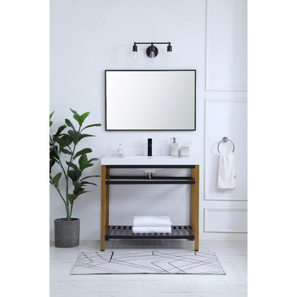 Elegant Bathroom Vanity - Golden Black, L 36" (VF14036GB)