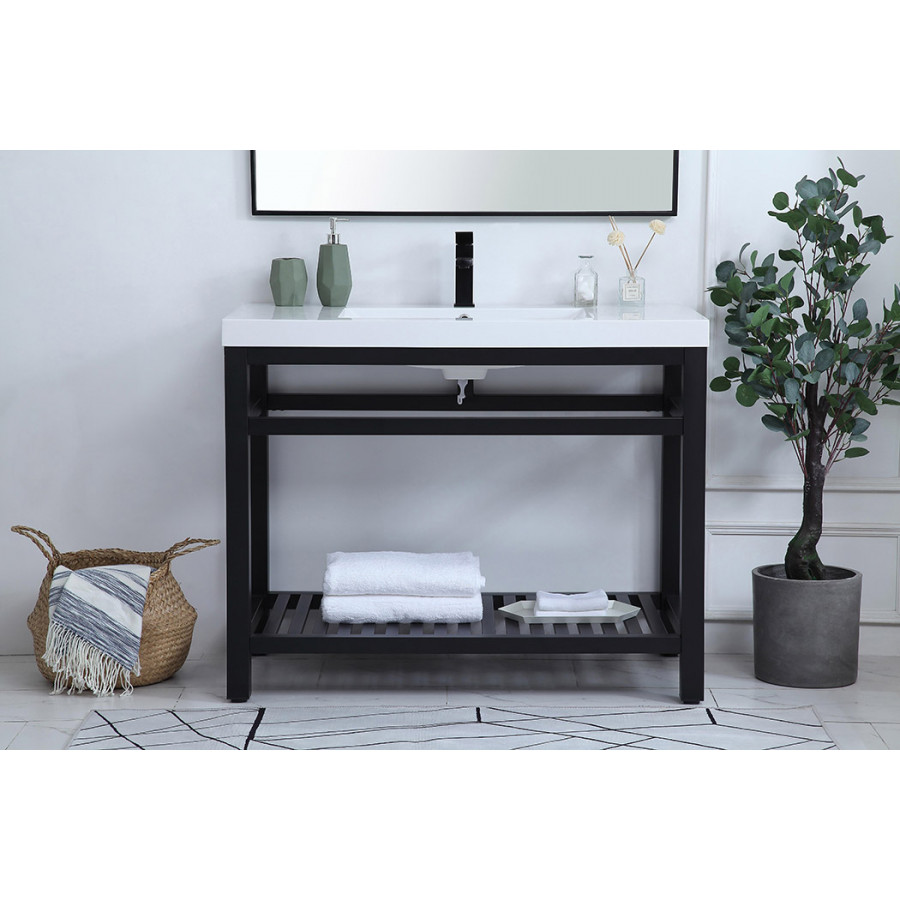 Elegant Bathroom Vanity - Black, L 42" (VF14042BK)
