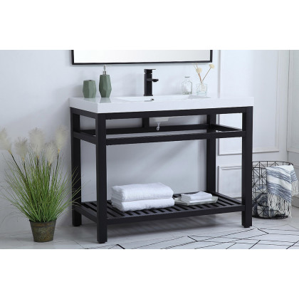 Elegant Bathroom Vanity - Black, L 42" (VF14042BK)