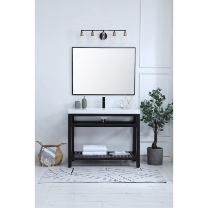 Elegant Bathroom Vanity - Black, L 42" (VF14042BK)