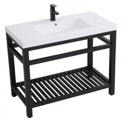 Elegant Bathroom Vanity - Black, L 42" (VF14042BK)