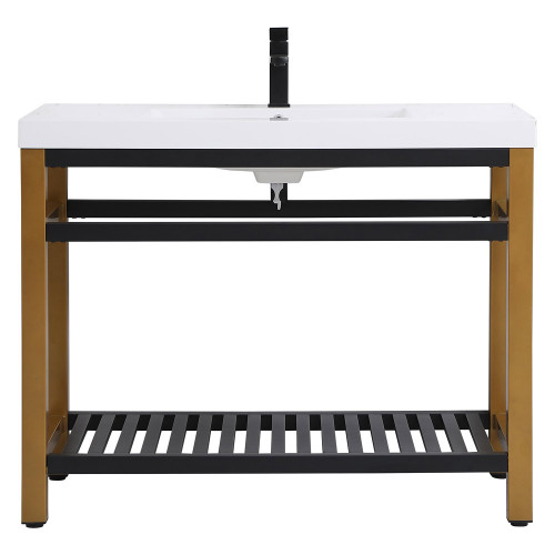 Elegant Bathroom Vanity - Golden Black, L 42" (VF14042GB)