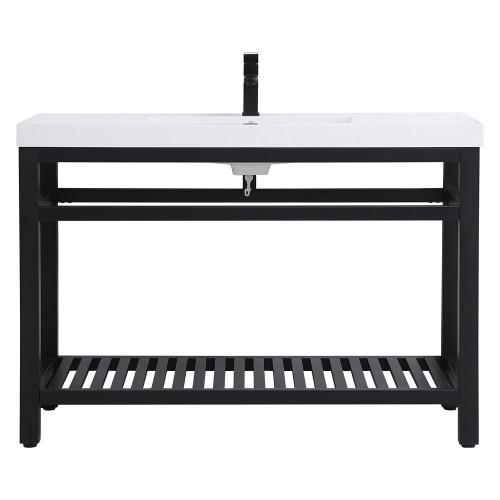 Elegant Bathroom Vanity - Black, L 48" (VF14048BK)