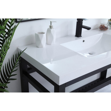 Elegant Bathroom Vanity - Black, L 48" (VF14048BK)