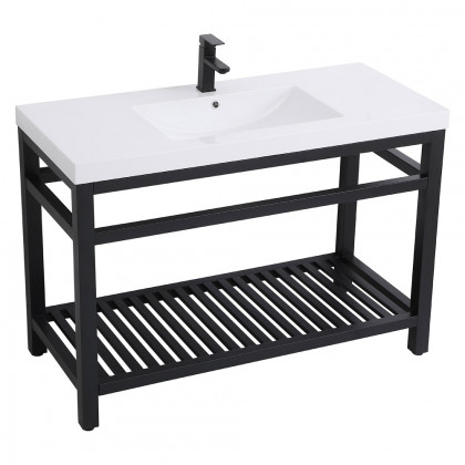 Elegant Bathroom Vanity - Black, L 48" (VF14048BK)