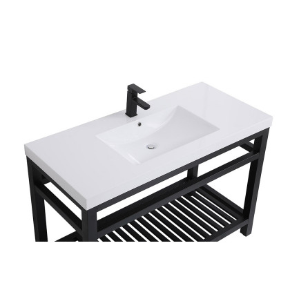 Elegant Bathroom Vanity - Black, L 48" (VF14048BK)
