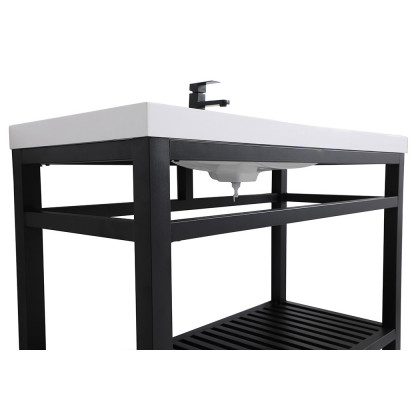 Elegant Bathroom Vanity - Black, L 48" (VF14048BK)