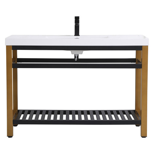 Elegant Bathroom Vanity - Golden Black, L 48" (VF14048GB)