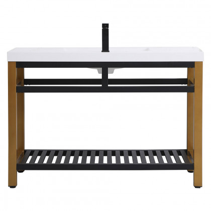 Elegant Bathroom Vanity - Golden Black, L 48" (VF14048GB)