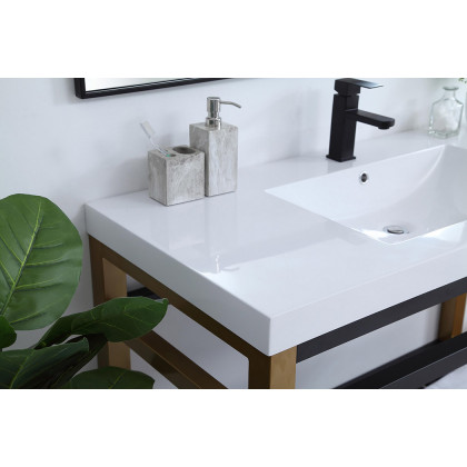 Elegant Bathroom Vanity - Golden Black, L 48" (VF14048GB)