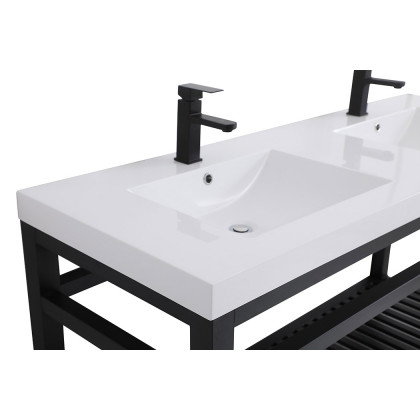 Elegant Bathroom Vanity - Black, L 60" (VF14060DBK)