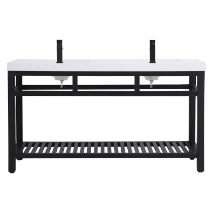 Elegant Bathroom Vanity - Black, L 60" (VF14060DBK)