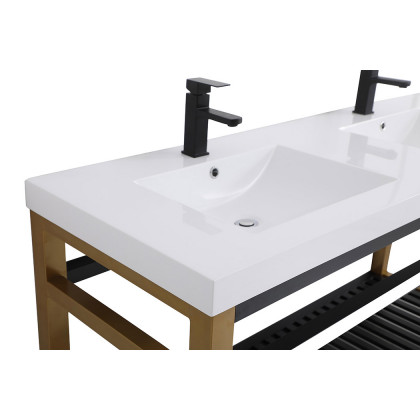 Elegant Bathroom Vanity - Golden Black, L 60" (VF14060DGB)