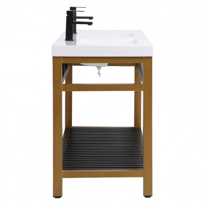 Elegant Bathroom Vanity - Golden Black, L 60" (VF14060DGB)