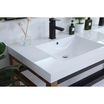 Elegant Bathroom Vanity - Golden Black, L 60" (VF14060DGB)