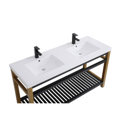 Elegant Bathroom Vanity - Golden Black, L 60" (VF14060DGB)