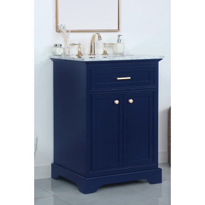 Elegant Bathroom Vanity - Blue, L 24" (VF15024BL)
