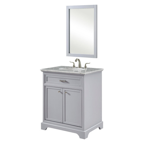 Elegant Bathroom Vanity - Gray, L 30" (VF15030GR)