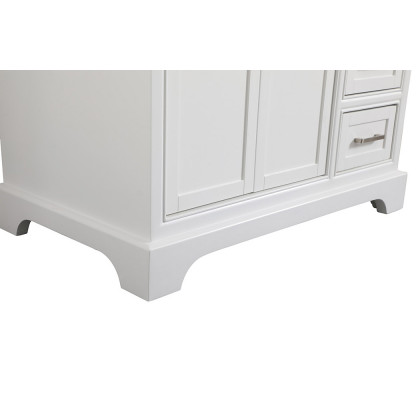 Elegant Bathroom Vanity - White, L 36" (VF15036WH)