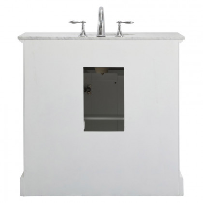 Elegant Bathroom Vanity - White, L 36" (VF15036WH)