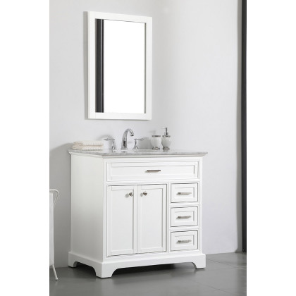 Elegant Bathroom Vanity - White, L 36" (VF15036WH)