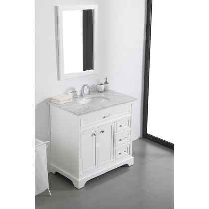 Elegant Bathroom Vanity - White, L 36" (VF15036WH)