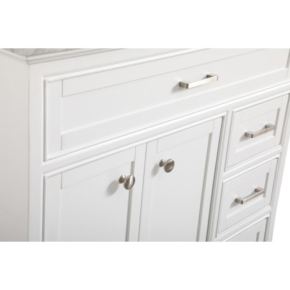 Elegant Bathroom Vanity - White, L 36" (VF15036WH)