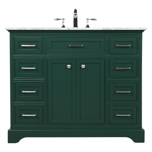 Elegant Bathroom Vanity - Green, L 42" (VF15042GN)