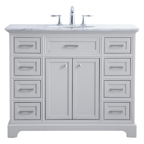 Elegant Bathroom Vanity - Gray, L 42" (VF15042GR)
