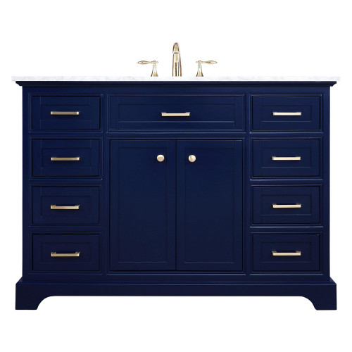 Elegant Bathroom Vanity - Blue, L 48" (VF15048BL)