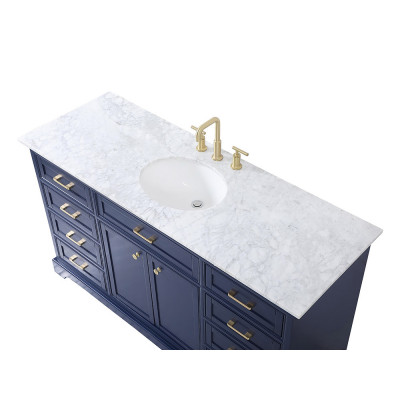 Elegant Bathroom Vanity - Blue (VF15060BL)