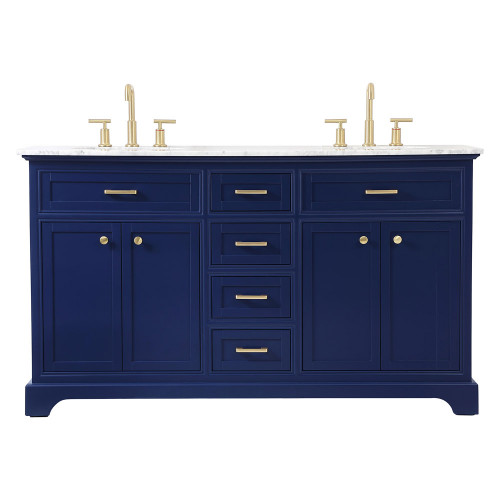 Elegant Bathroom Vanity - Blue (VF15060DBL)