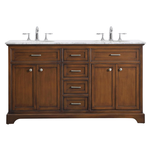 Elegant Bathroom Vanity - Teak (VF15060DTK)