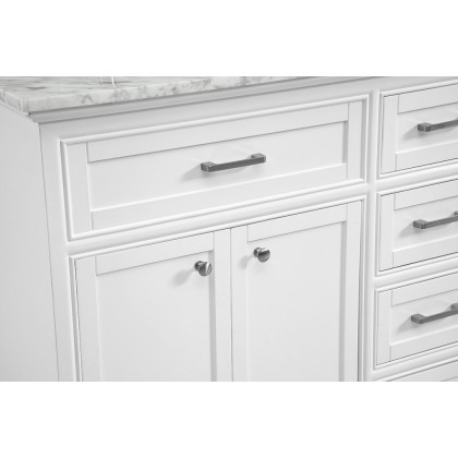 Elegant Bathroom Vanity - White (VF15060DWH)