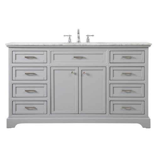 Elegant Bathroom Vanity - Gray (VF15060GR)