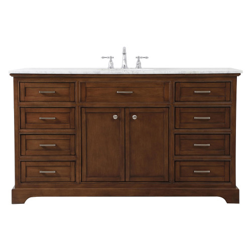 Elegant Bathroom Vanity - Teak (VF15060TK)