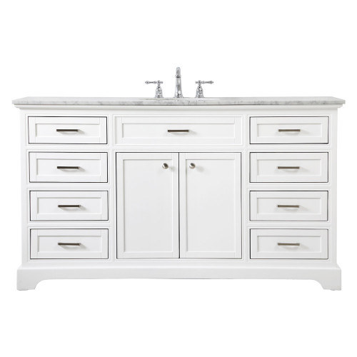 Elegant Bathroom Vanity - White (VF15060WH)