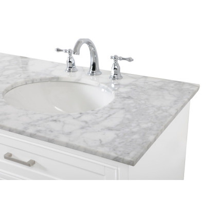 Elegant Bathroom Vanity - White (VF15072DWH)