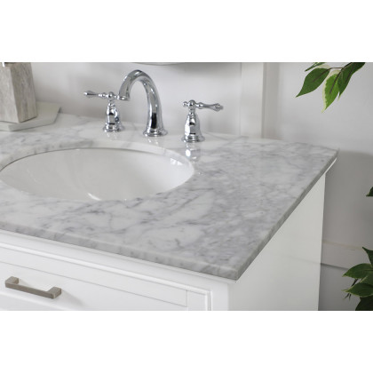 Elegant Bathroom Vanity - White (VF15072DWH)