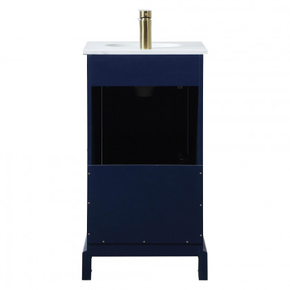 Elegant Bathroom Vanity - Blue (VF15518BL)
