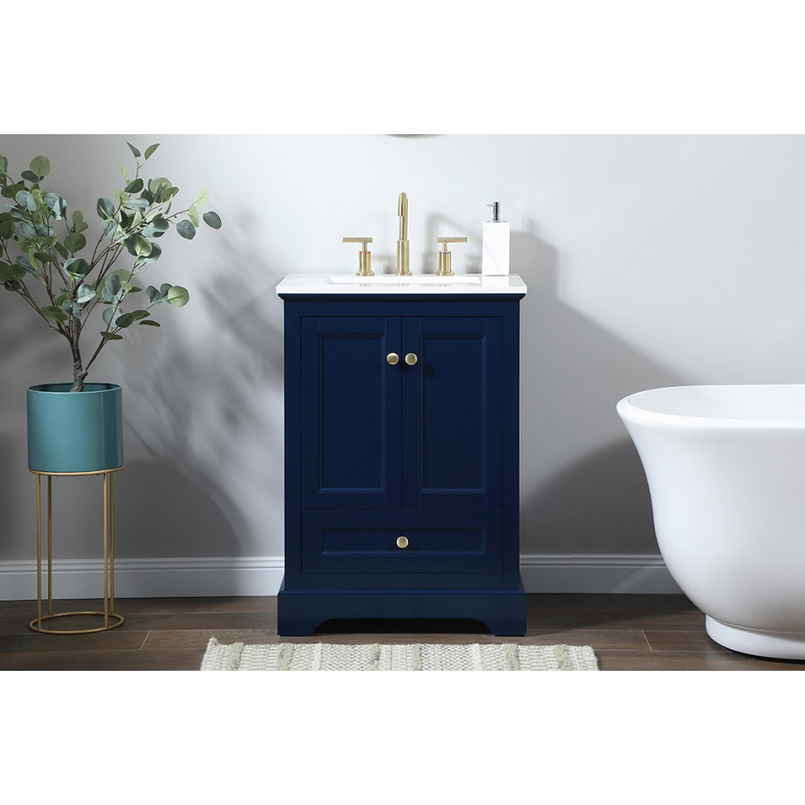 Elegant Bathroom Vanity - Blue (VF15524BL)