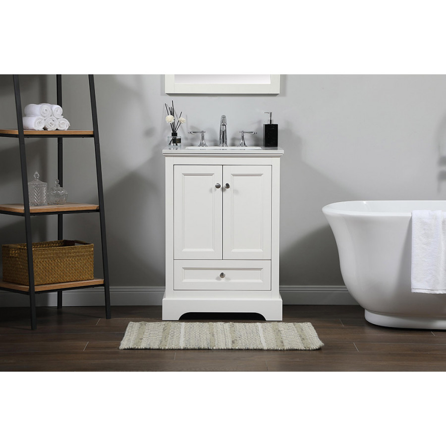 Elegant Bathroom Vanity - White (VF15524WH)