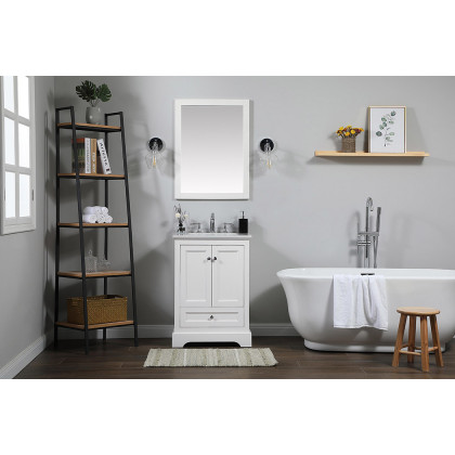 Elegant Bathroom Vanity - White (VF15524WH)