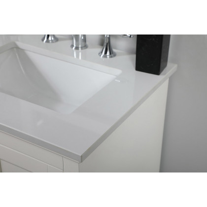 Elegant Bathroom Vanity - White (VF15524WH)