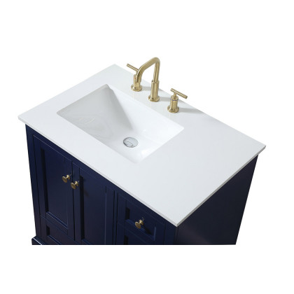 Elegant Bathroom Vanity - Blue (VF15532BL)