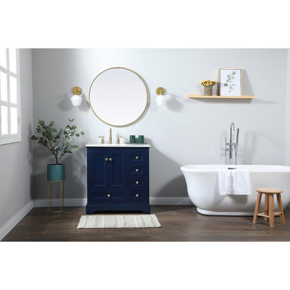 Elegant Bathroom Vanity - Blue (VF15532BL)