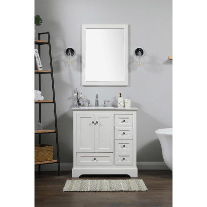 Elegant Bathroom Vanity - White (VF15532WH)