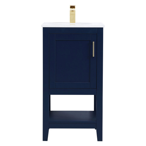 Elegant Bathroom Vanity - Blue (VF16018BL)