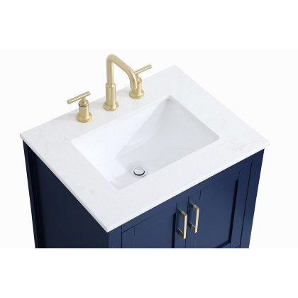 Elegant Bathroom Vanity - Blue (VF16024BL)