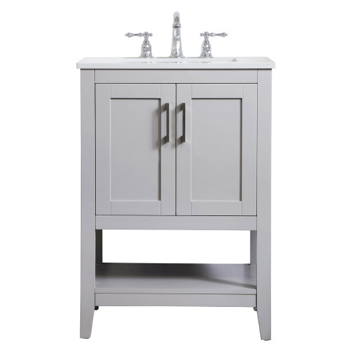 Elegant Bathroom Vanity - Gray (VF16024GR)